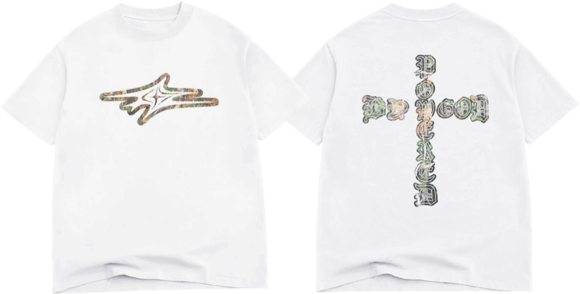CAMO CROSS PBG TEE