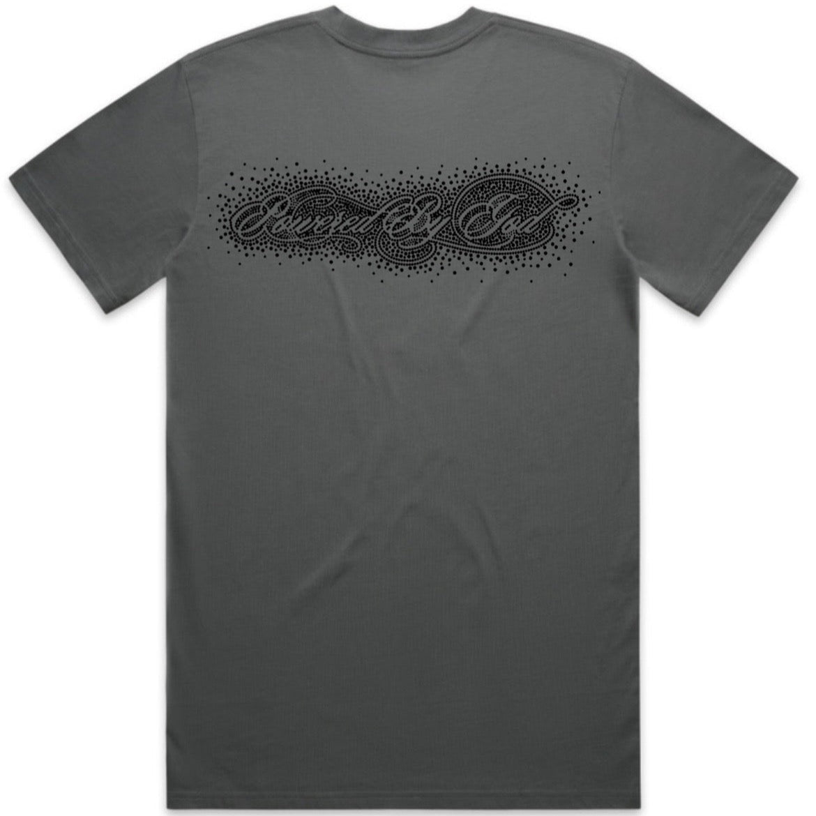Grey Rhinestone Tee